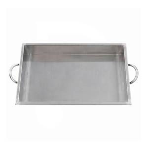 Pan 70x40 rectangular with handles stainless steel