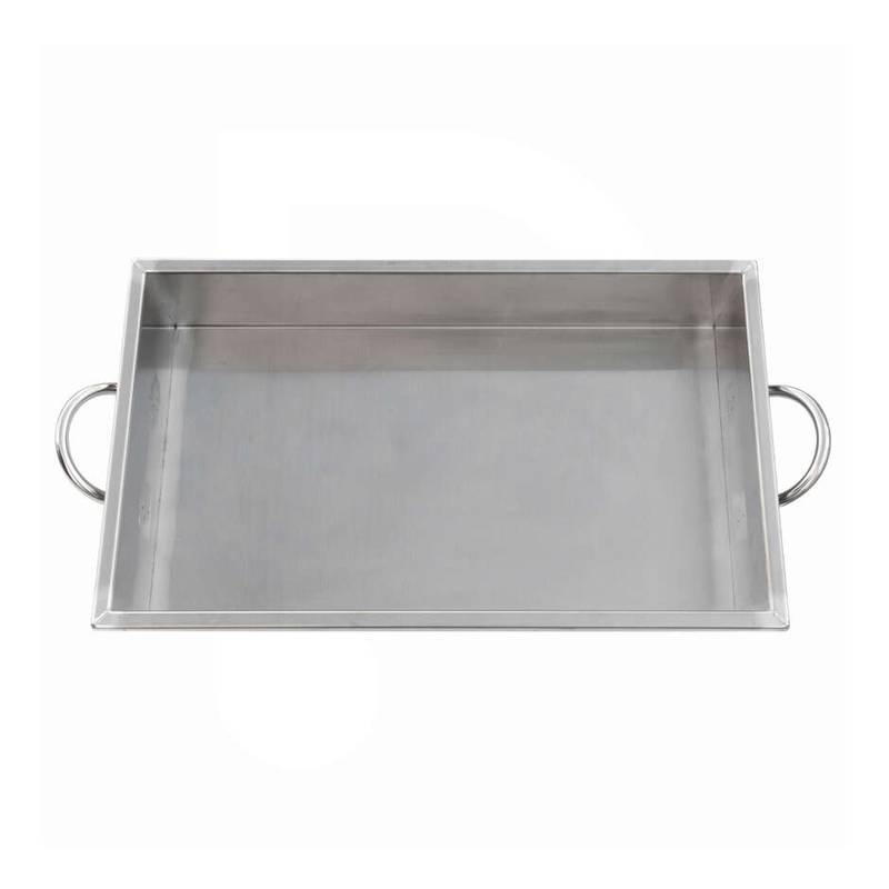 Pan 70x40 rectangular with handles stainless steel