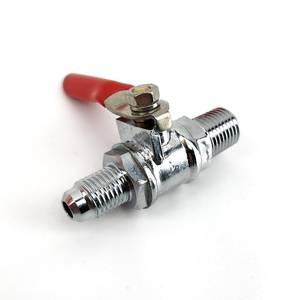 Kuulkraan 1/4" NPT x MFL keermega tagasilöögiklapiga