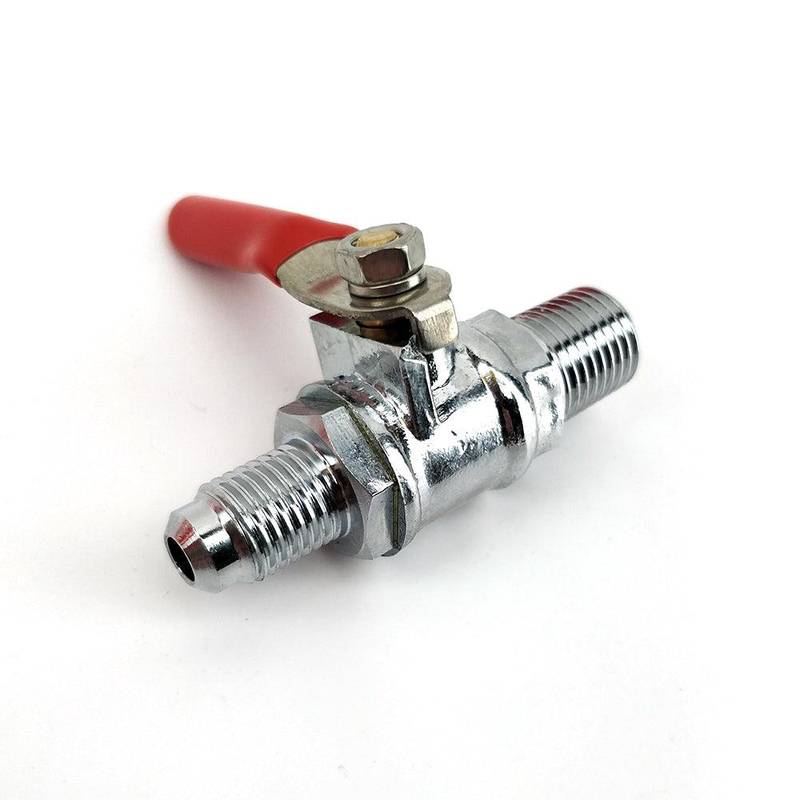 Kuulkraan 1/4" NPT x MFL keermega tagasilöögiklapiga