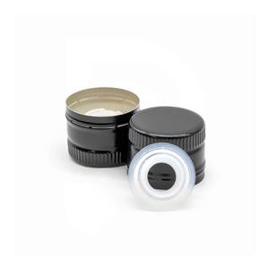 Korkki 31,5mm kierteettömällä tipansieppari musta (2800 kpl)