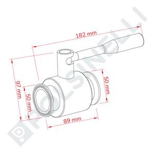 Kuulkraan 1"1/2 DN32 roostevaba teras