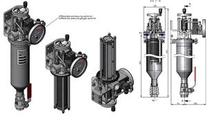 Self-cleaning semi-automatic filter FUC10 3.5m3/h 35-3000μm