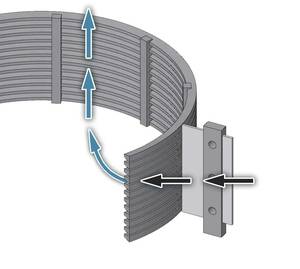 Självrengörande automatiskt filter KSF-240 K 3,5m3/h 35-3000μm
