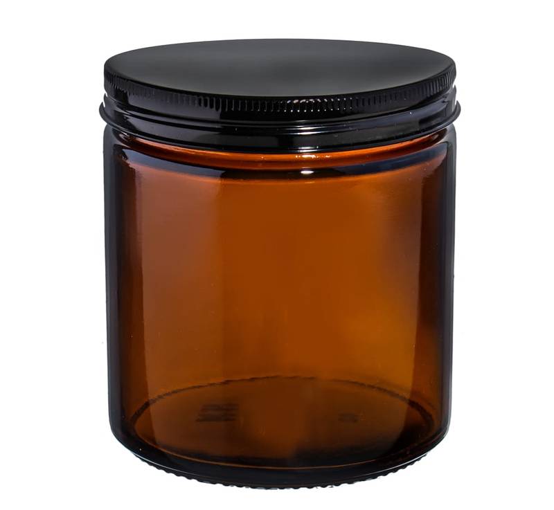 Klaaspurk 250ml pruun al. korgiga