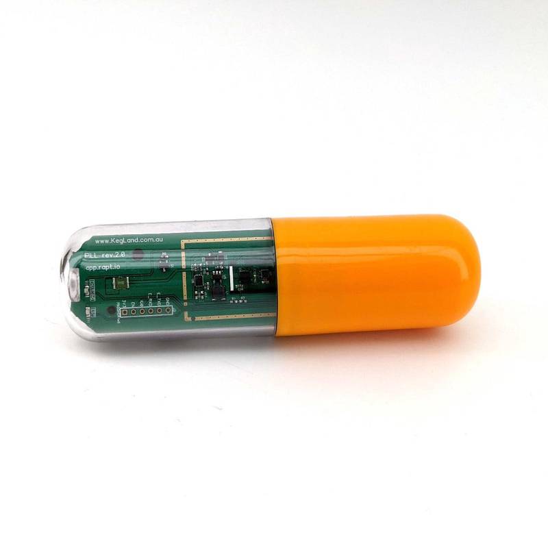 Hydrometer RAPT Pill with thermometer (includes 18650 battery) yellow housing pre-assembled