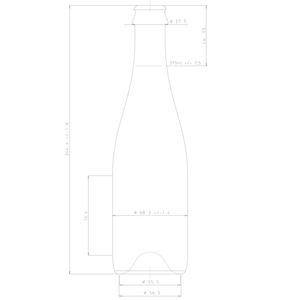 Flasche 375ml Geuze/Champagne grünes Glas (24 Stück)