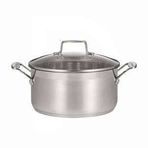 Puodas Ø20cm 3,2L Scanpan IMPACT su stikliniu dangčiu nerūdijantis plienas