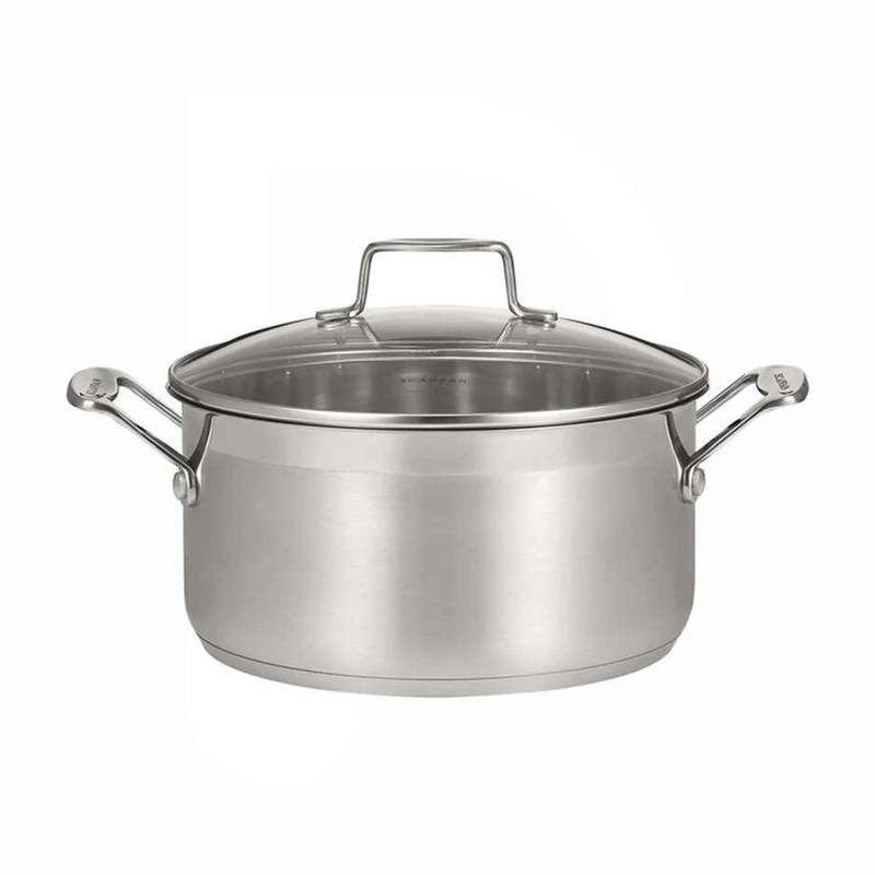 Puodas Ø20cm 3,2L Scanpan IMPACT su stikliniu dangčiu nerūdijantis plienas