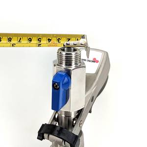 Kuulkraan 5/8" vaadikuplungitele (sisekeere x väliskeere) roostevaba teras