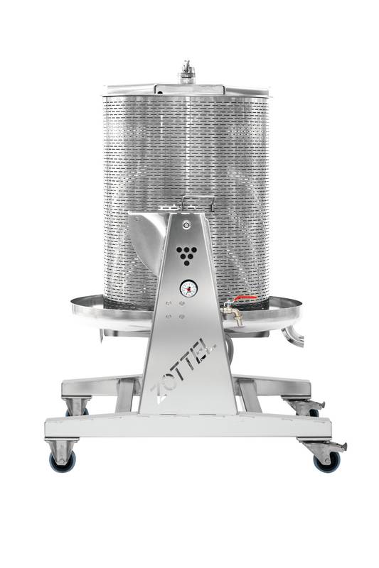 Vesipuristin 250L Zottel ruostumaton 600kg/t