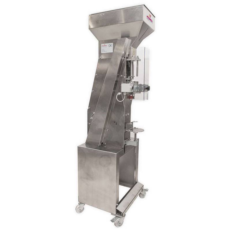 Halbautomatische Verkorkungsmaschine P450 mit Wagen und Stickstoffinjektion