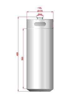 Olutkegi (Mini Keg) 10L ruostumaton teräs