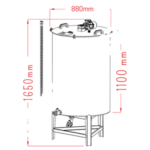 Mixer tank 500L