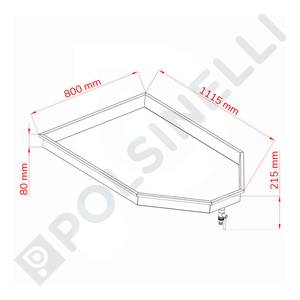 Abtropfblech 1000x800 Edelstahl