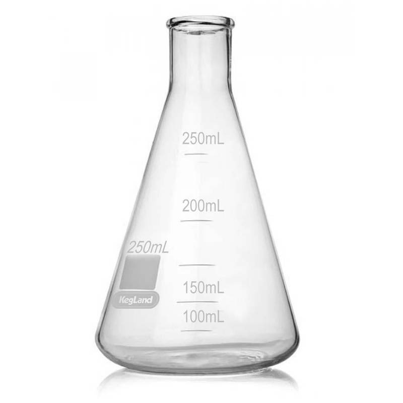 Erlenmeyerkolv 250ml borosilikatglas