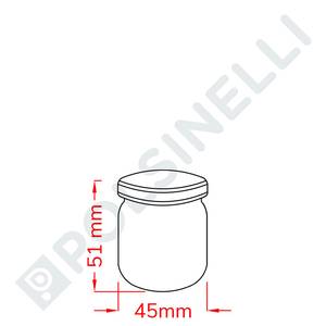 Stikla burka 40ml (63 gab.)