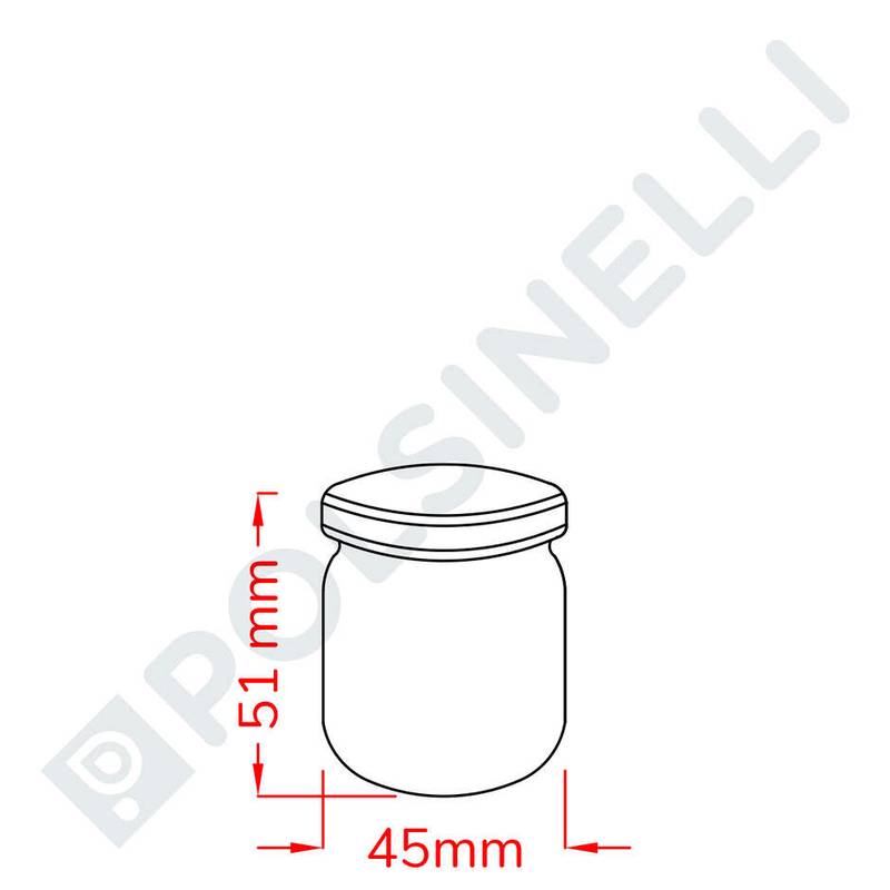 Stikla burka 40ml (63 gab.)