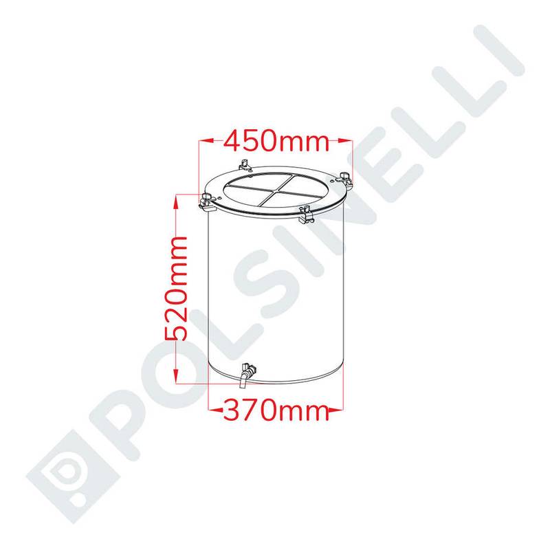 Fermenter 50L Kombucha stainless steel