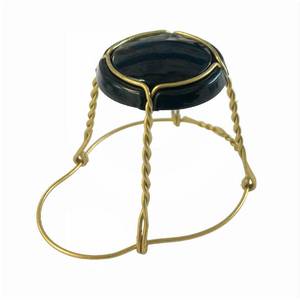 Muselet (1920kpl) kultalanka mustalla korkilla