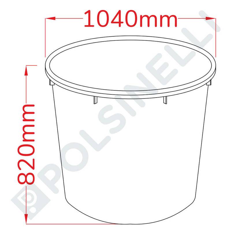 Plastvann 500L D102xH82cm toitainetele