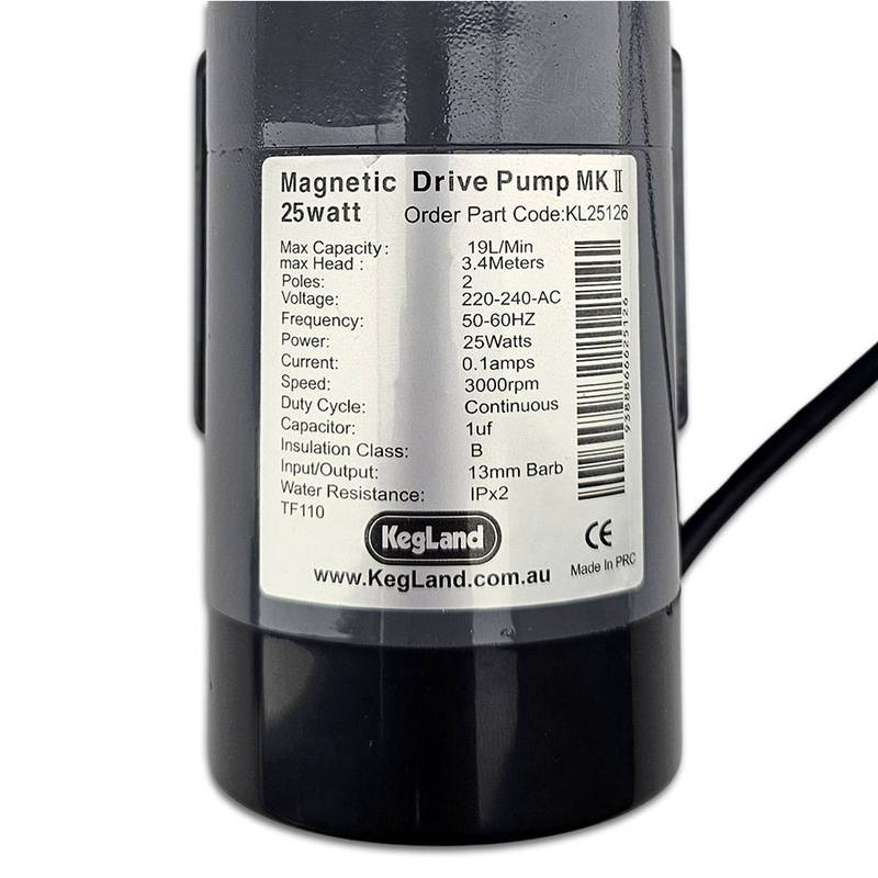 Pumpe 25W Magnetantrieb 220-240V