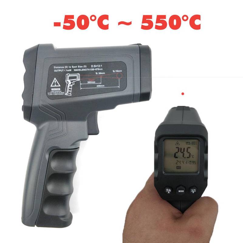Termometer infraröd -50 till +580°C