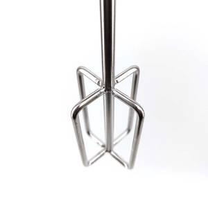 Mash stirrer 600mm 1/4" hex drive stainless steel