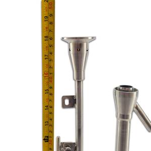 Papagei verstellbar für Destillation 1.5" TC PolyPhoenix Edelstahl
