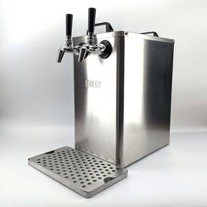 Getränkekühler & Bierkühler Benchy Carbon mit zwei Zapfhähnen 12V/24V/240V