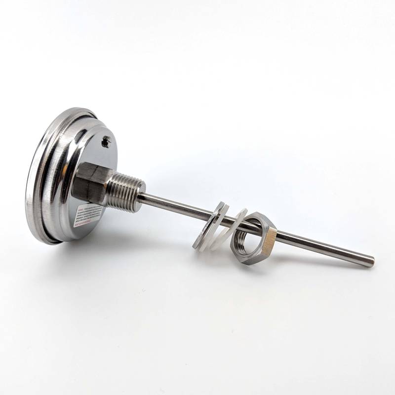 Termomeeter 3" sihikuga pikk vars 132mm roostevaba teras