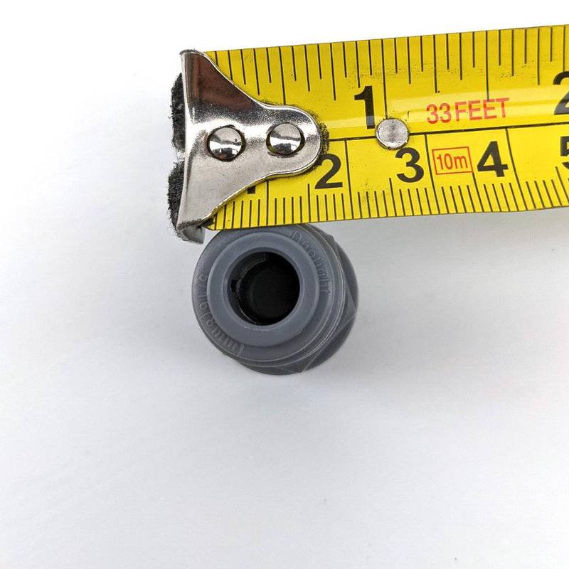 Liitin 8mm (5/16) x 3/8" DuoTight ulkokierre O-renkaalla