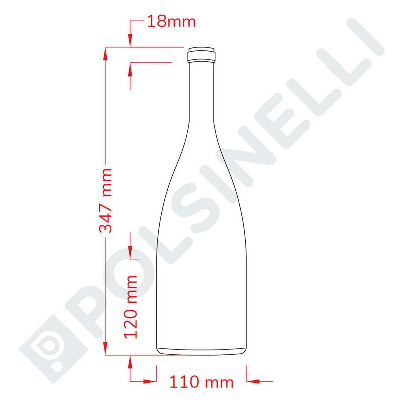 Glasflasche Weinflasche 1,5L Magnum Uvag