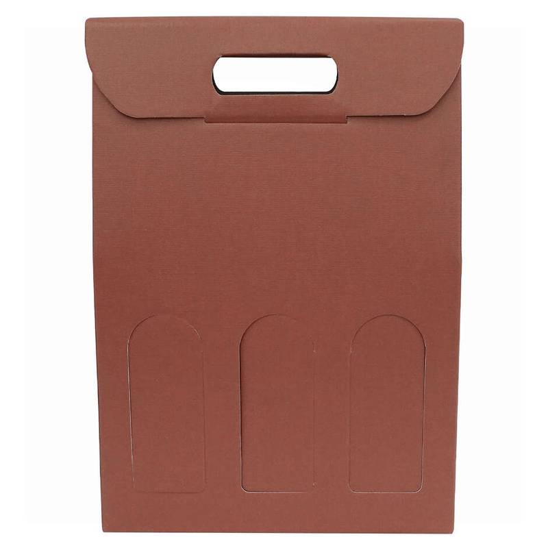 Presentkartong (10st) Earth Corten för 3 flaskor vin