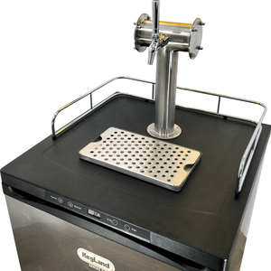 Drip tray 30x17x1.5cm punched countertop stainless steel