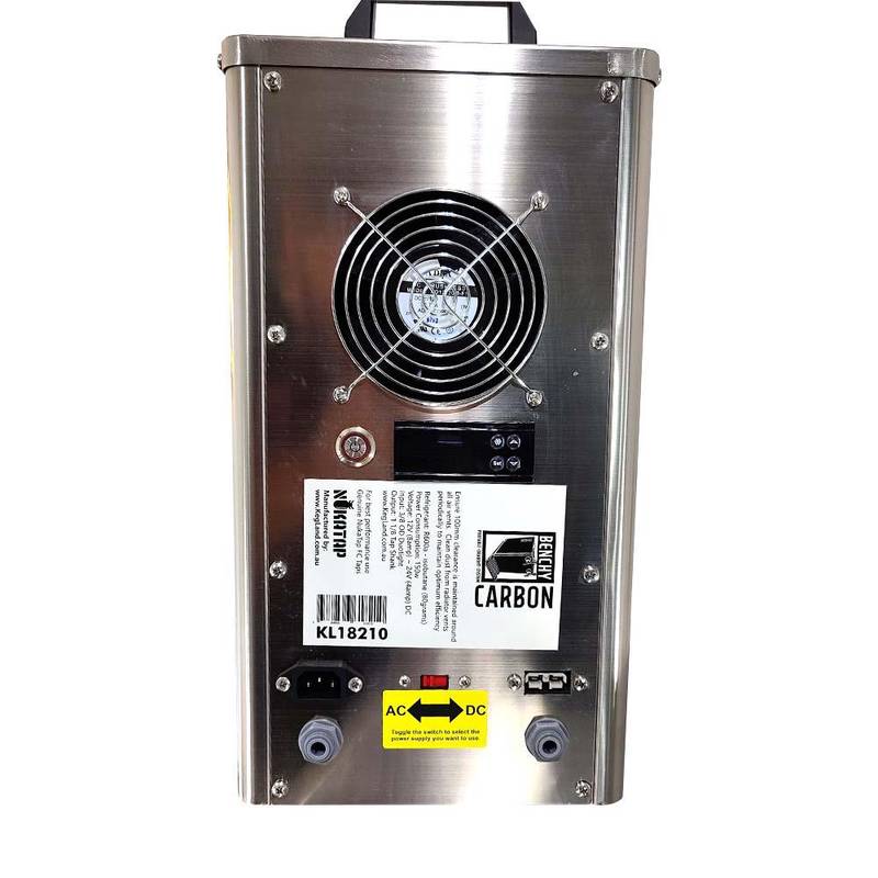 Getränkekühler & Bierkühler Benchy Carbon mit zwei Zapfhähnen 12V/24V/240V