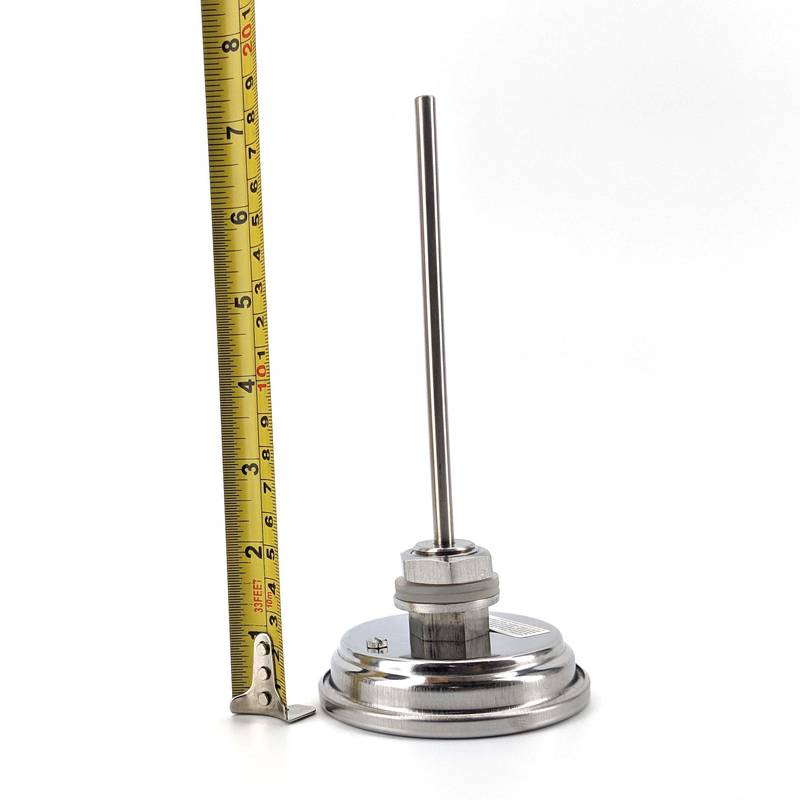Termomeeter 3" sihikuga pikk vars 132mm roostevaba teras