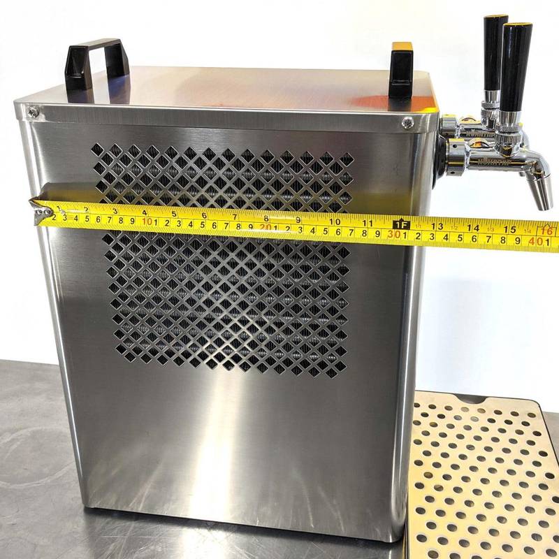Getränkekühler & Bierkühler Benchy Carbon mit zwei Zapfhähnen 12V/24V/240V