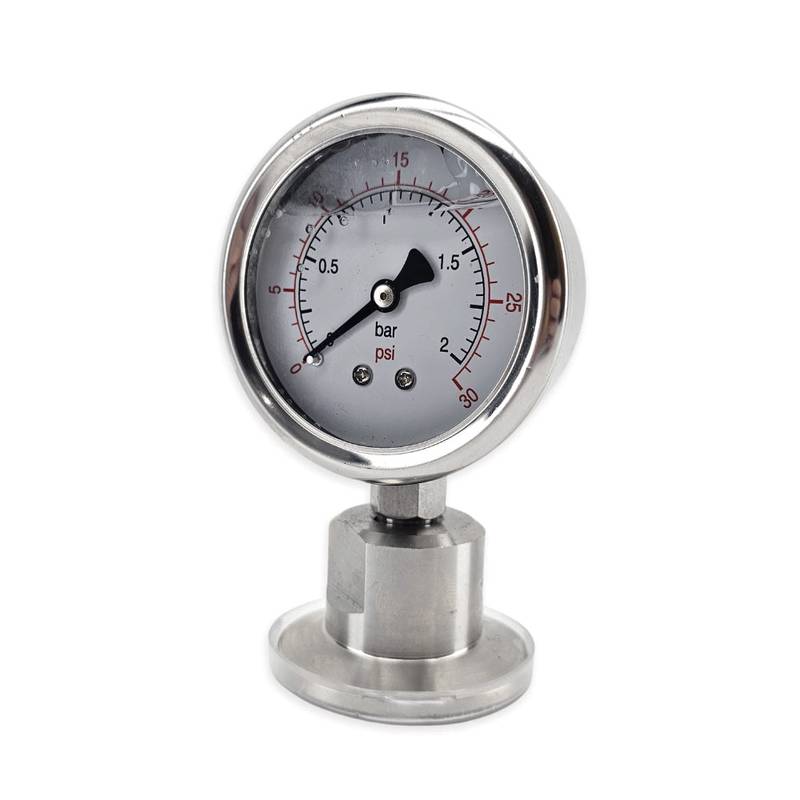 Manometrs 1,5" TC 0-2bar (0-30psi) ar šķidruma pildījumu