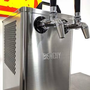 Getränkekühler & Bierkühler Benchy Carbon mit zwei Zapfhähnen 12V/24V/240V
