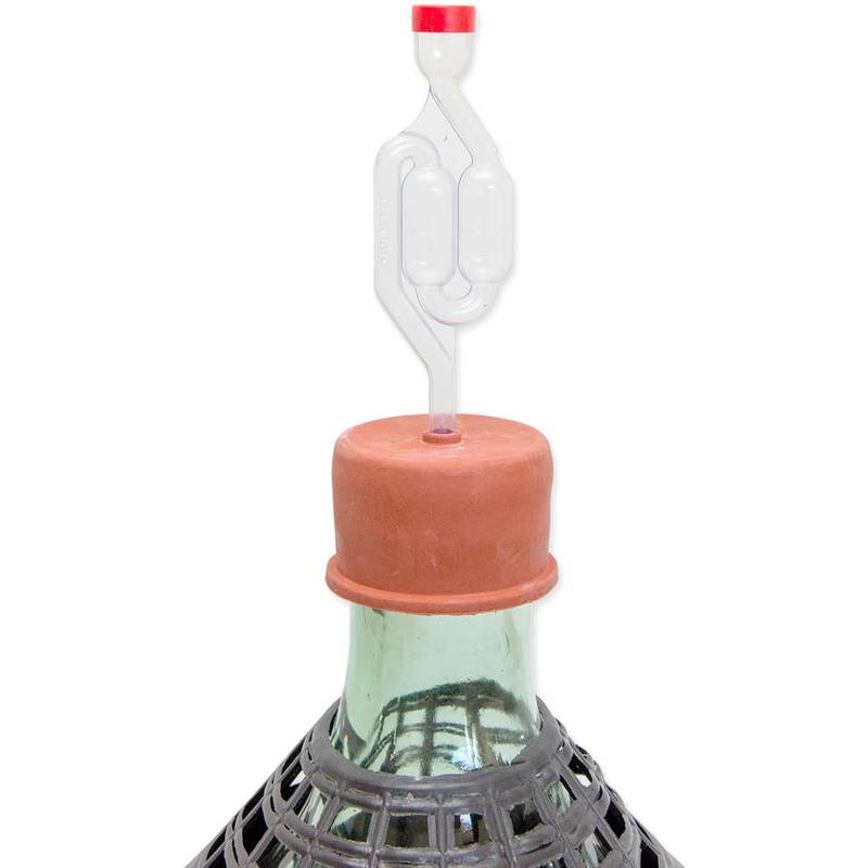 Airlock 2-bubble with rubber cap ∅35mm