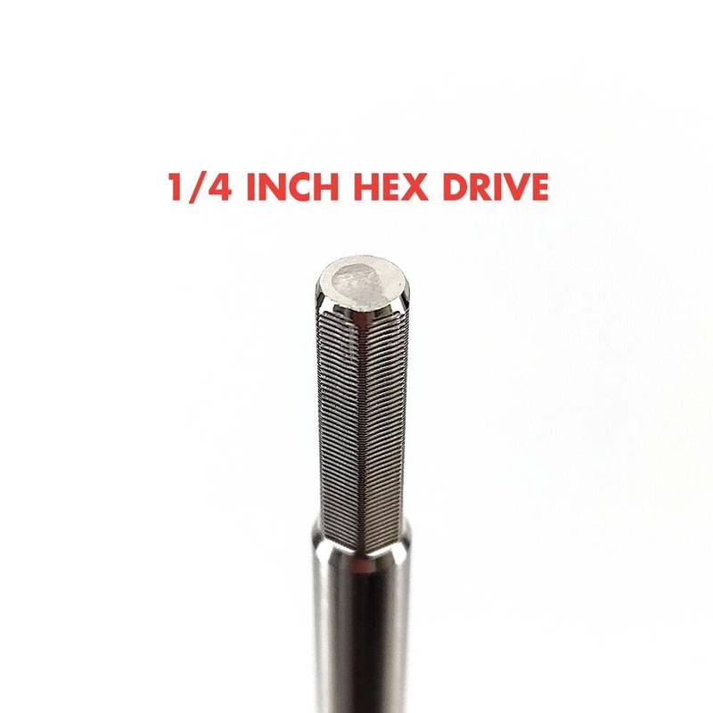 Mash stirrer 600mm 1/4" hex drive stainless steel