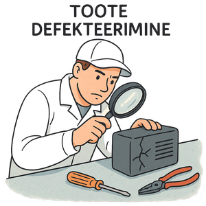 Tuotteen tarkastus/vikojen kartoitus käsittelymaksu