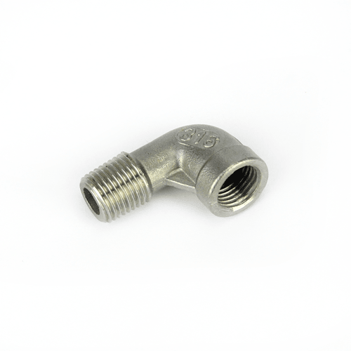 Elbow 1/4" BSP male-female stainless steel