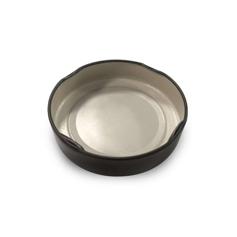 Stikla burka 156ml – augsta vāciņa melna (24 gab.)