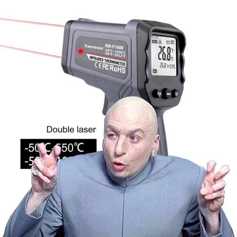 Termometer infraröd -50 till +580°C
