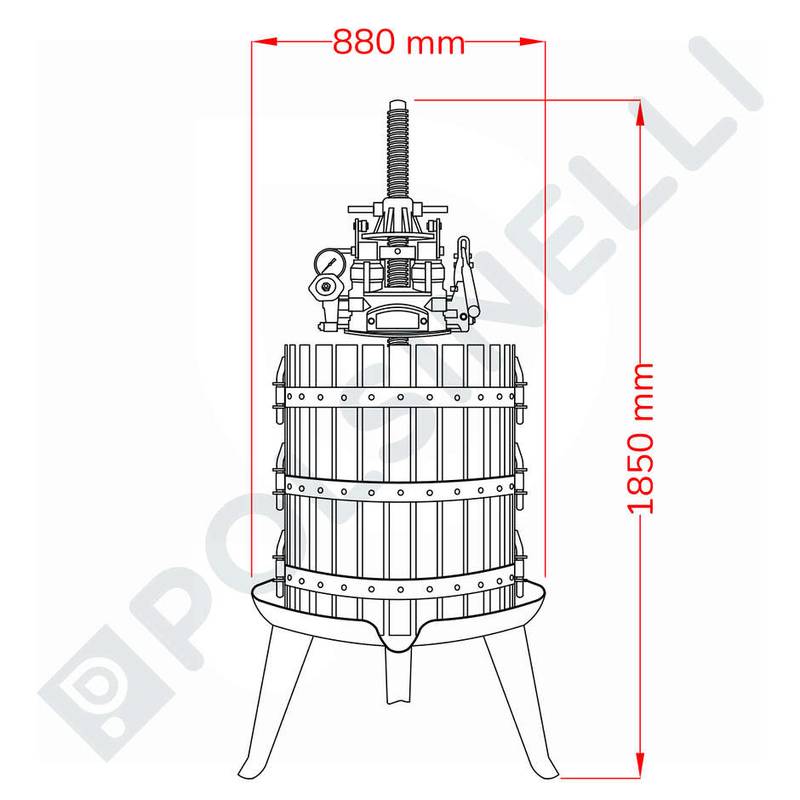 Press 210L ø60 hüdrauliline