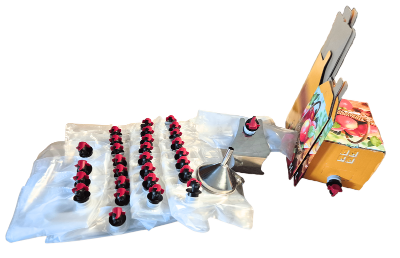 Säilytyspussi kpl 150kpl+15kpl 5L suppilon ja pidikkeen kanssa