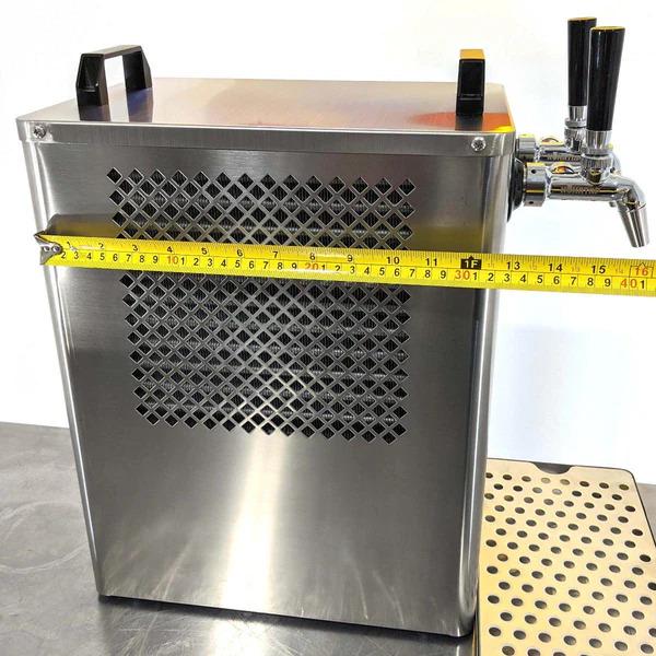 Getränkekühler & Bierkühler Benchy Carbon mit zwei Zapfhähnen 12V/24V/240V