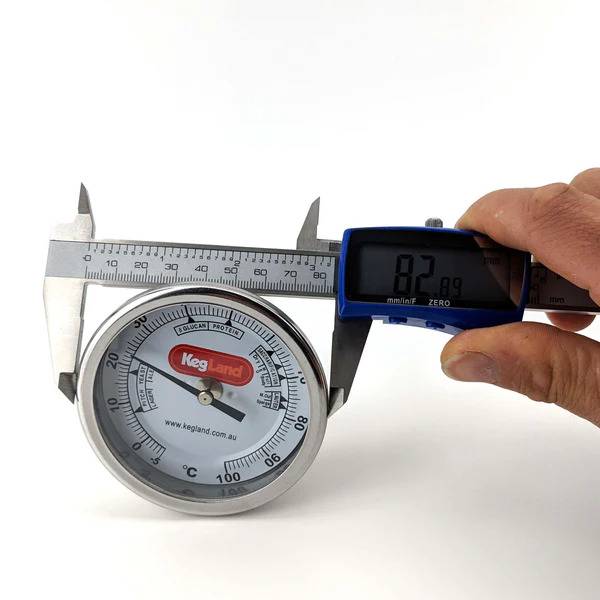 Termomeeter 3" sihikuga pikk vars 132mm roostevaba teras